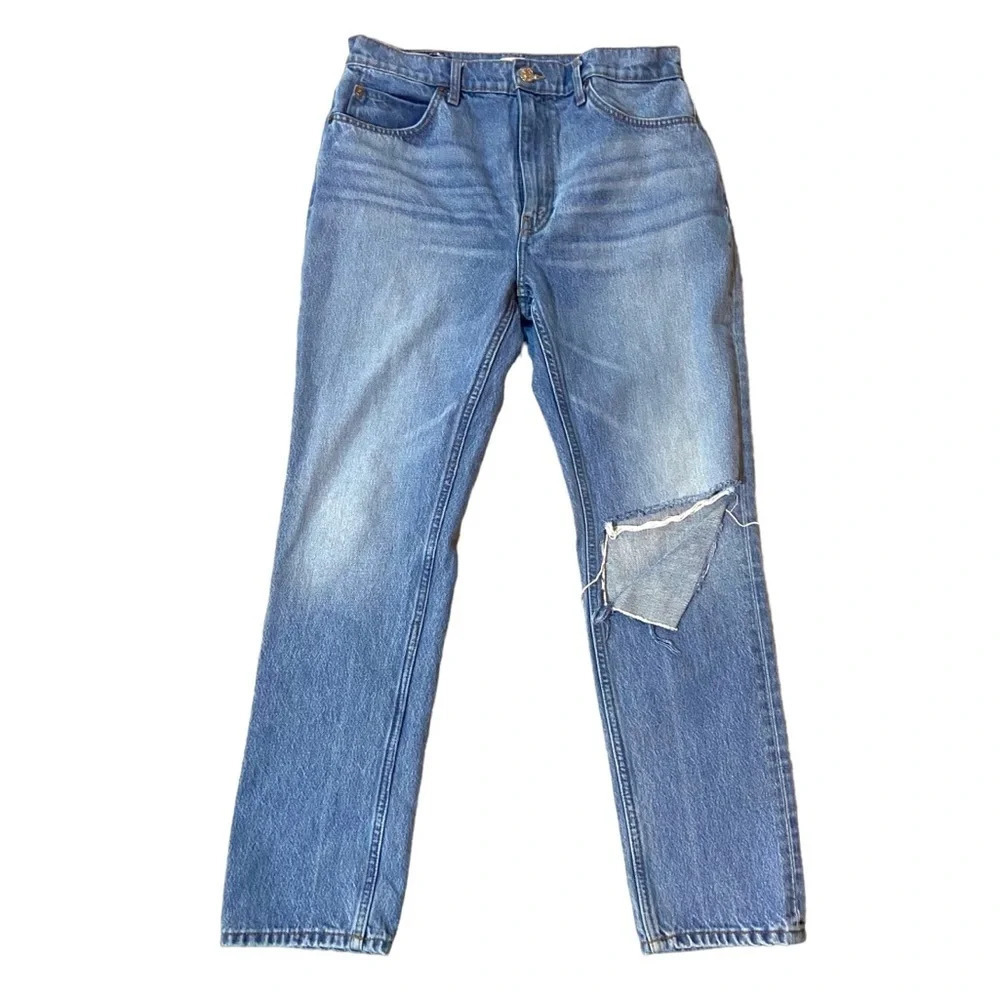 REDONE 70s Boyfriend Fit Jeans Sz 29 Medium Blue Wash